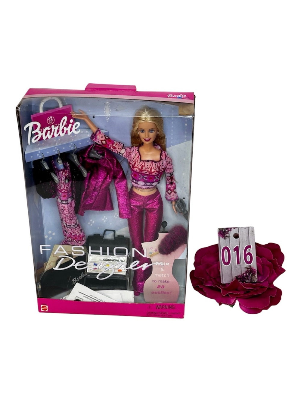 Mattel Barbie Fashion Designer Doll Outfit Set 2000 #29399 - Hot Pink